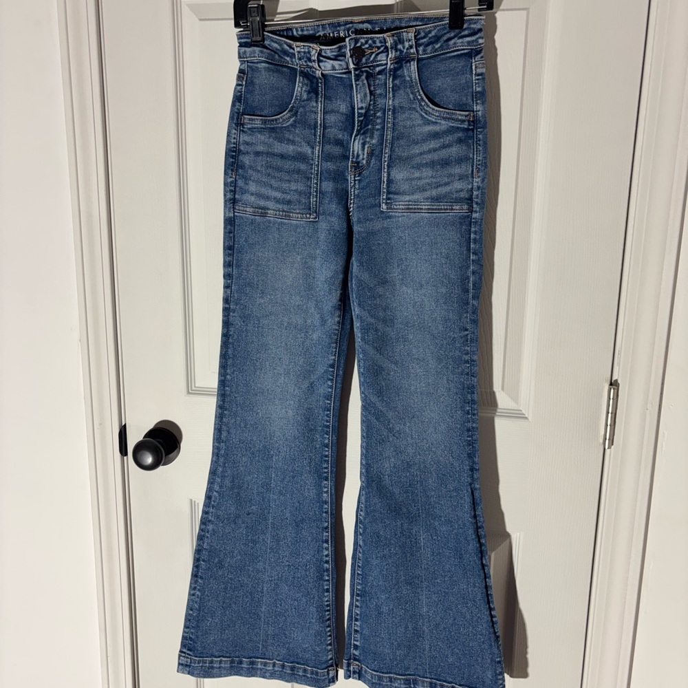 American Eagle Outfitters Blue Flare Jeans
